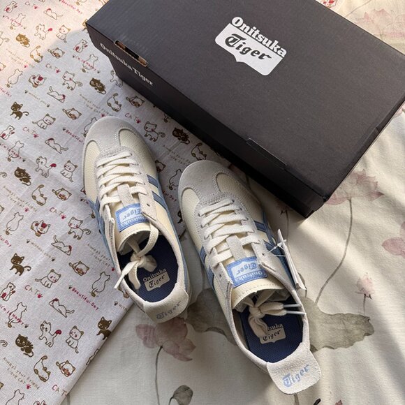 Onitsuka Tiger Shoes - Onitsuka Tiger Women's Sneakers In White And Blue.